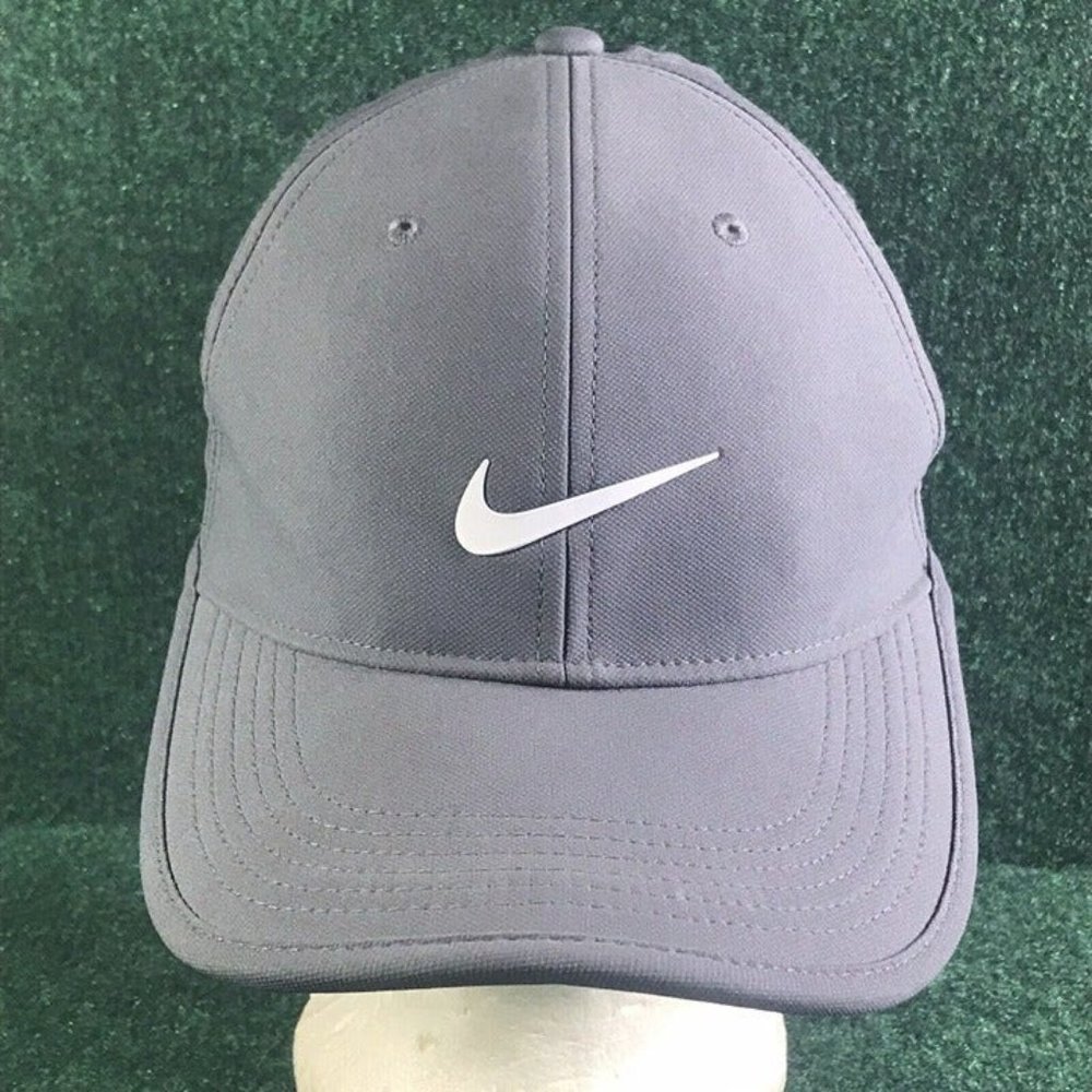 Nike Legacy91 Adjustable Dri-Fit Hat Cap Light Gray Running Marathon Gym Unisex